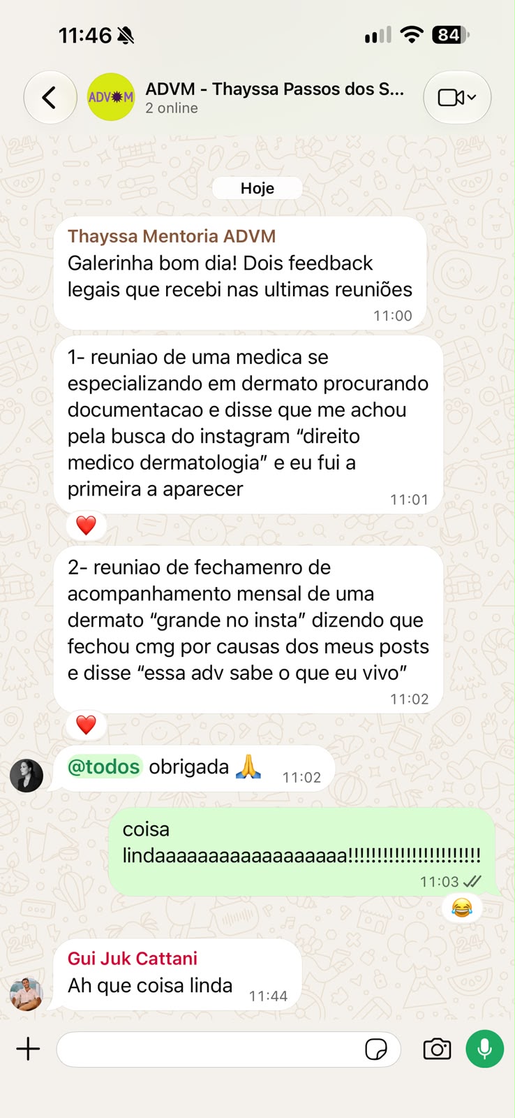 Depoimento de mentorado